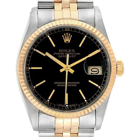 Rolex Datejust 16013 in Stainless Steel Yellow Gold